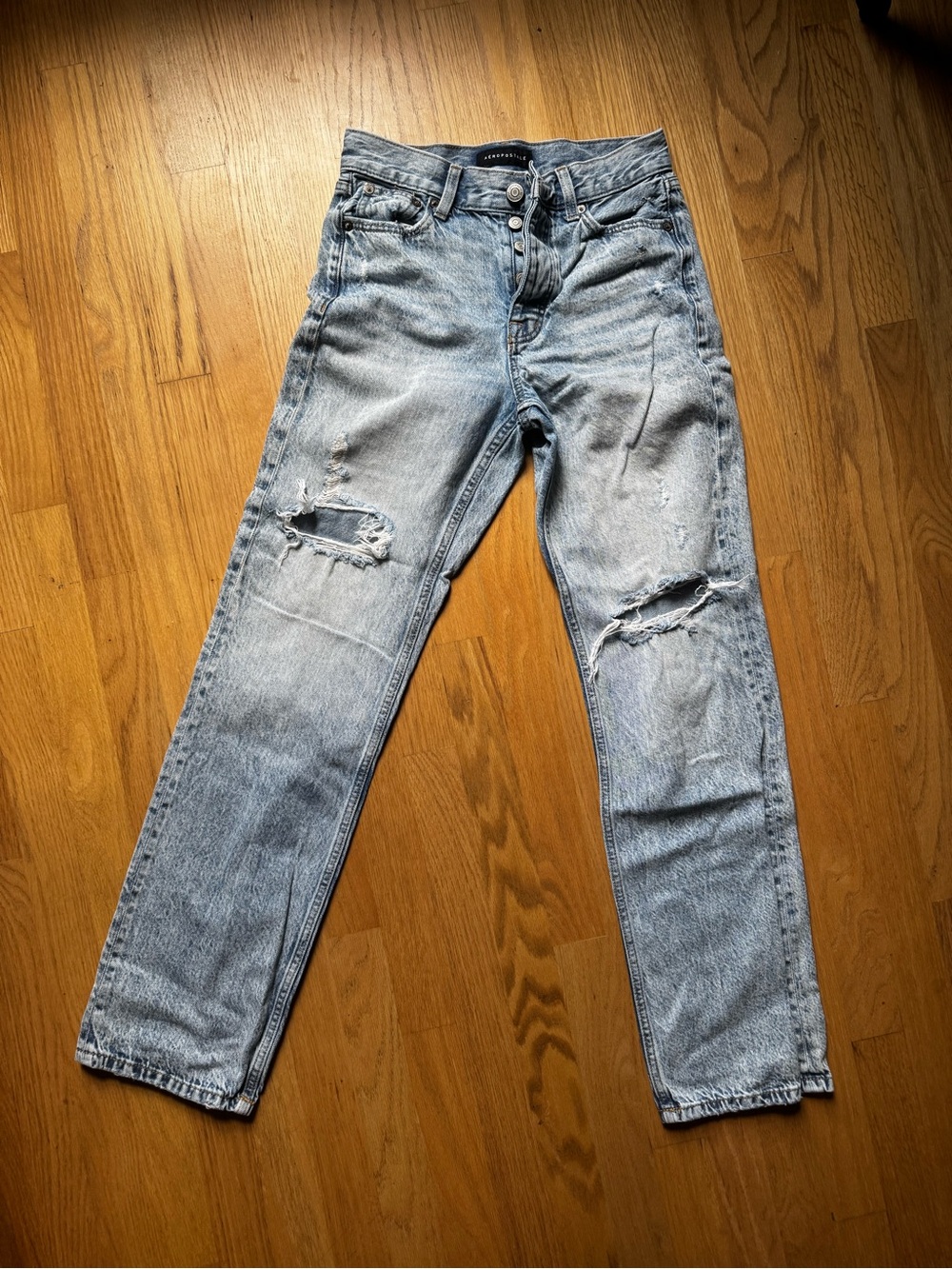 Aeropostale Light Blue Straight Women's Jeans